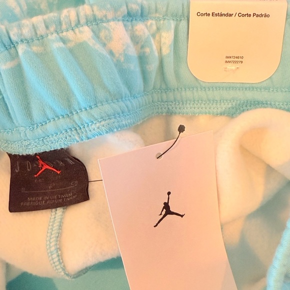 JORDAN Artist Series By Duncan Parker Fleece Shorts Aqua Size S NEW - Picture 5 of 9